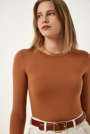 بودي كم عنق دائري - Sateen style
