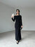 فستان اسود Ravia - Sateen style