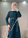 فستان دبل كريب بعدة الوان - Sateen style
