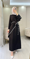 فستان دبل كريب بعدة الوان - Sateen style