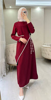 فستان دبل كريب بعدة الوان - Sateen style