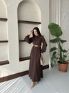 فستان قصة فرنسية 6006 - Sateen style