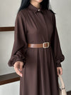 فستان قصة فرنسية 6006 - Sateen style