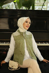 فيست كتان لون زيتي - Sateen style