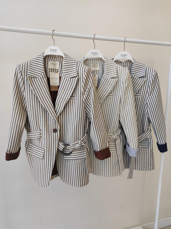 جكيت ربط مع كمر - Sateen style