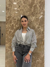 قميص مقلم - Sateen style