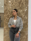 قميص مقلم - Sateen style