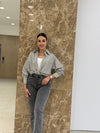 قميص مقلم - Sateen style