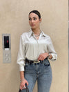قميص مقلم ستان ٦٥ سم - Sateen style