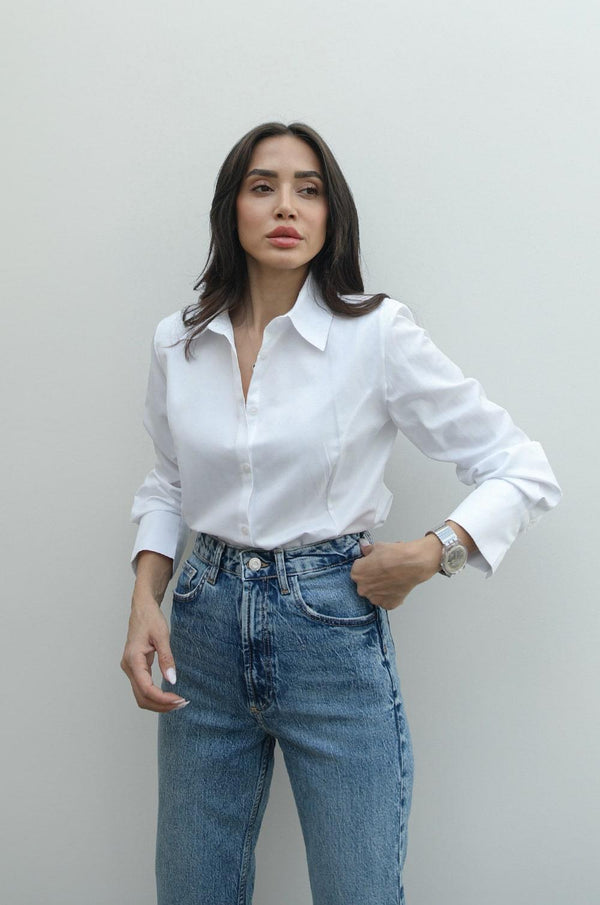قميص Slim Fit - Sateen style