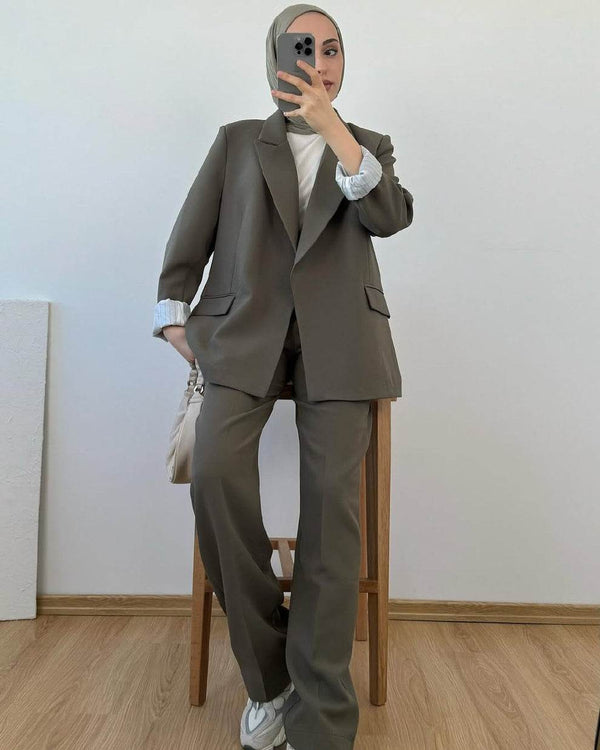 Palazzo بنطلون ستريت - Sateen style