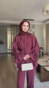 طقم قماش Tencel مع ازرار