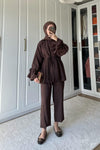 طقم قماش Tencel مع ازرار