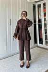 طقم قماش Tencel مع ازرار