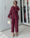 طقم قماش Tencel مع ازرار
