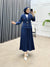 طقم بليزر مع تنورة كحلي فاتح Gabriela Set - Sateen style