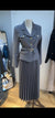 طقم بليزر مع تنورة سكني غامق Gabriela Set - Sateen style