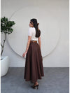 تنورة قماش غبردين GABARDİN - Sateen style