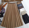 تنورة كسرات خصر عريض - Sateen style