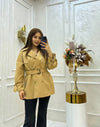ترانشكوت قصير - Sateen style
