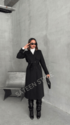 ترانشكوت كتان طول 117 سم - Sateen style