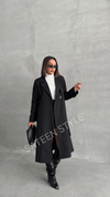 ترانشكوت كتان طول 117 سم - Sateen style