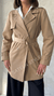 ترانشكوت كتان طول 85 سم - Sateen style