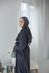 ترانشكوت طويل ثقيل - Sateen style