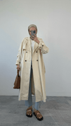 ترانشكوت طويل ثقيل - Sateen style