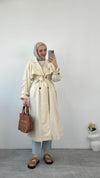 ترانشكوت طويل ثقيل - Sateen style