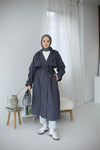 ترانشكوت طويل ثقيل - Sateen style