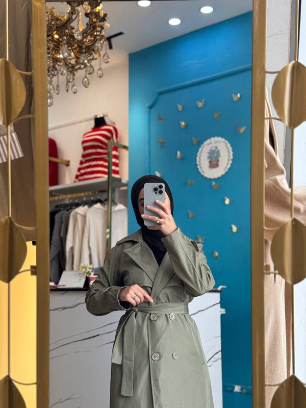 ترانشكوت زيتي - Sateen style